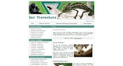 Desktop Screenshot of der-tierschutz.net